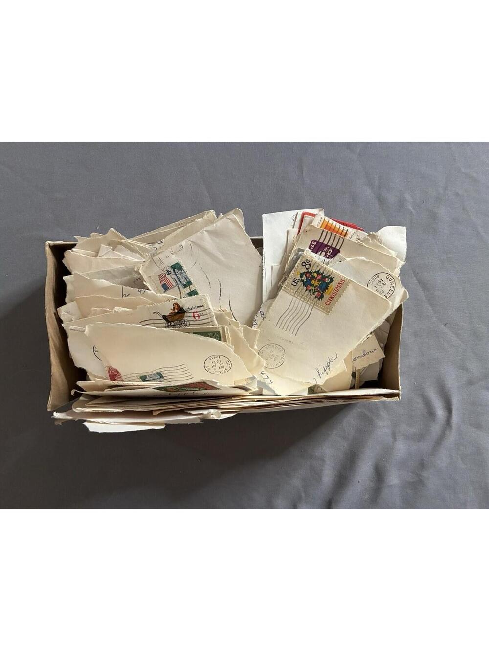 Box Lot of Mixed Canceled POSTAGE STAMPS - 1960s
